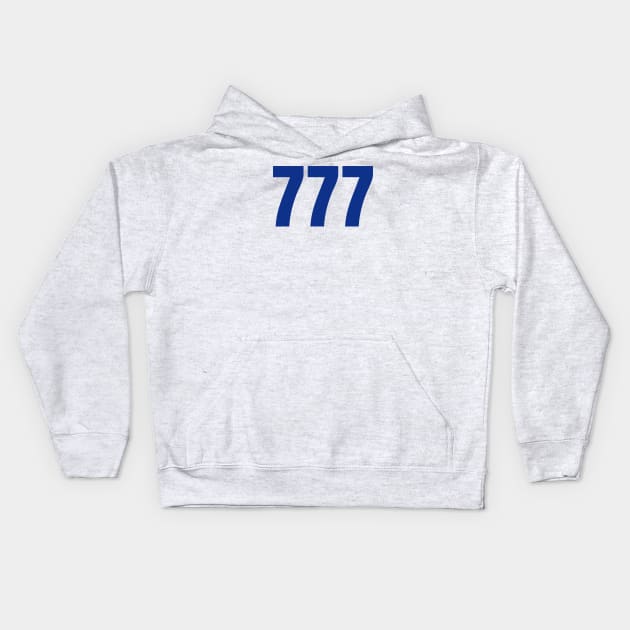 777 Kids Hoodie by Jitesh Kundra